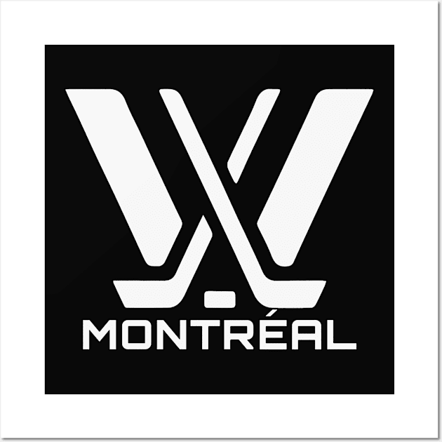 PWHL Montreal Wall Paper Wall Art by albertkeith48